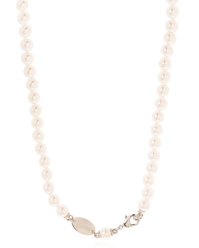 DSquared² Pearl Necklace, - White