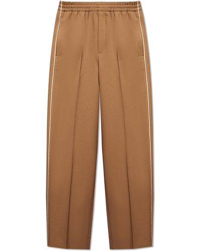 Gucci Pleat-front Trousers, - Brown