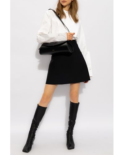 Jil Sander Mini Skirt, - Black