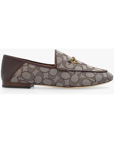 COACH Hanna Loafer In Signature Jacquard - Grey