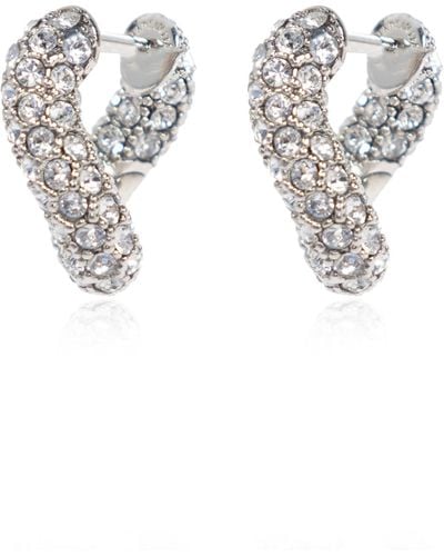 Balenciaga Brass Earrings By , - Metallic