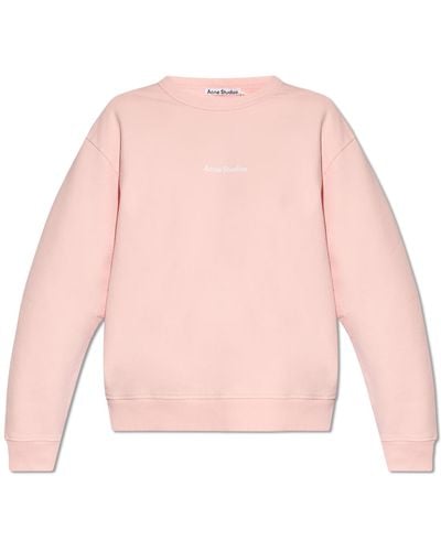 Acne Studios Sweatshirt With Logo, - Pink