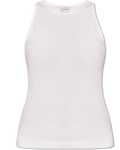 Herskind 'linea' Top With Logo, - White