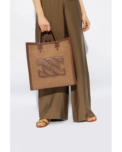 Casadei 'beaurivage' Shopper Bag, - Brown