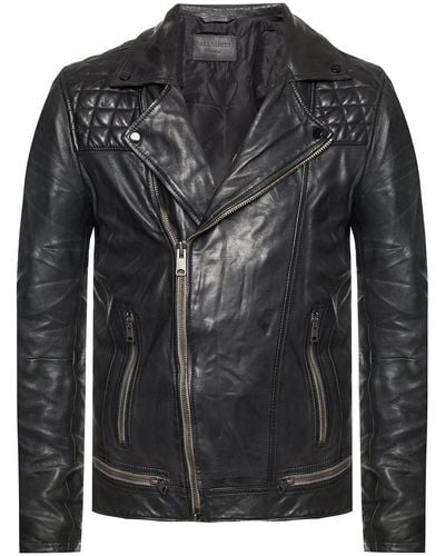 AllSaints ‘Conroy’ Leather Jacket - Black