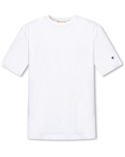 Champion Cotton T-shirt With Logo - White