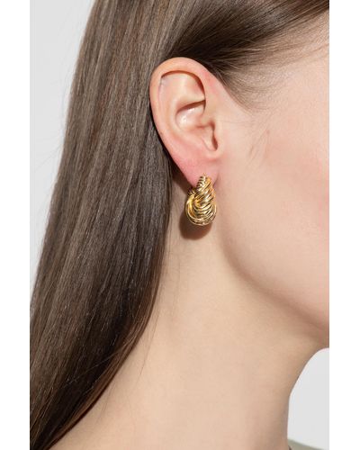 Bottega Veneta Knot Earrings - Metallic