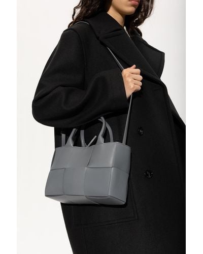 Bottega Veneta ‘Arco Mini’ Shopper Bag - Gray