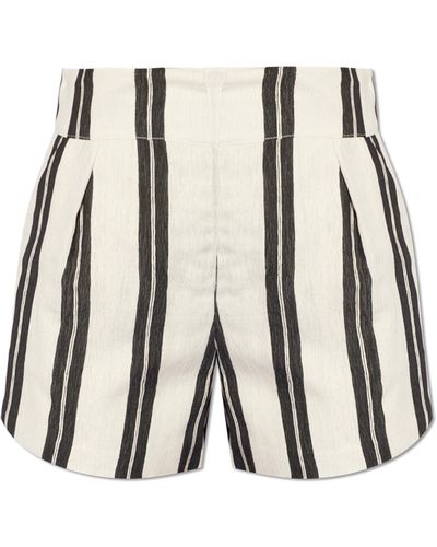 IRO 'faguita' Striped Shorts, - White