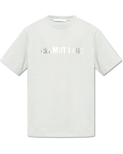 White T-shirt with logo Helmut Lang - Vitkac Italy