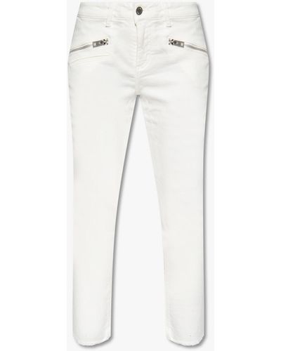 Zadig & Voltaire Jeans With Logo, - White