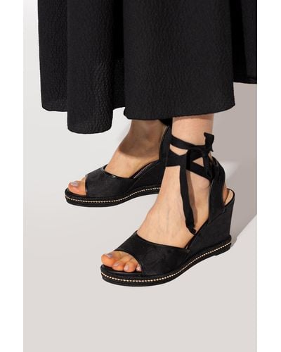 COACH 'page' Wedge Sandals - Black