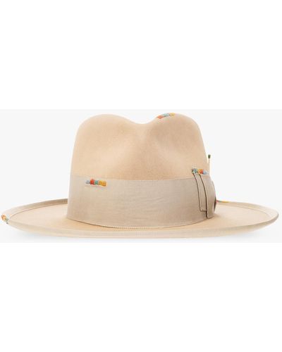 Nick Fouquet '676' Fedora Hat, - Natural