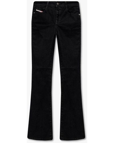 DIESEL '1969 D-ebbey' Low Rise Flared Jeans - Black