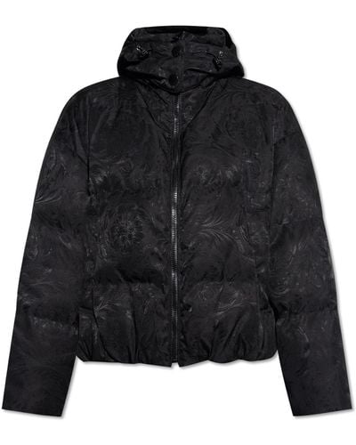 Versace Quilted Down Jacket - Black