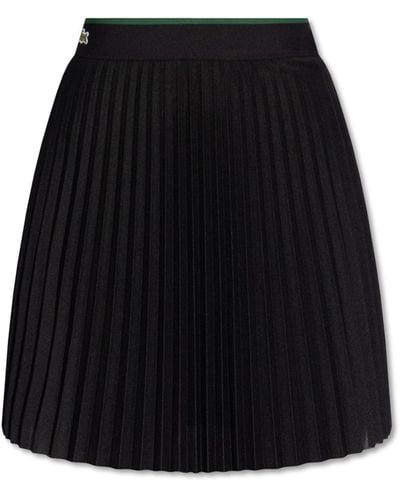 Lacoste Pleated Skirt, - Black
