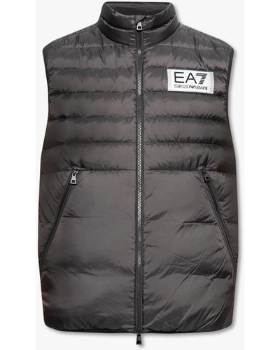 EA7 Vest With Logo - Black
