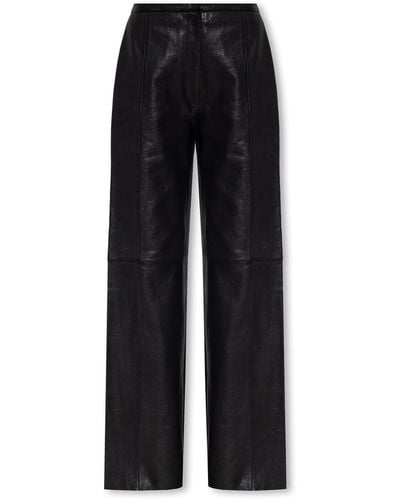 Forte Forte Leather Trousers - Black