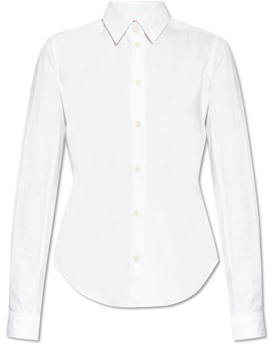 DIESEL Shirt With `c-gisel-p1` Logo, - White