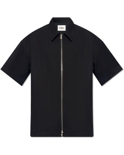Jil Sander + Shirt With Logo, - Black