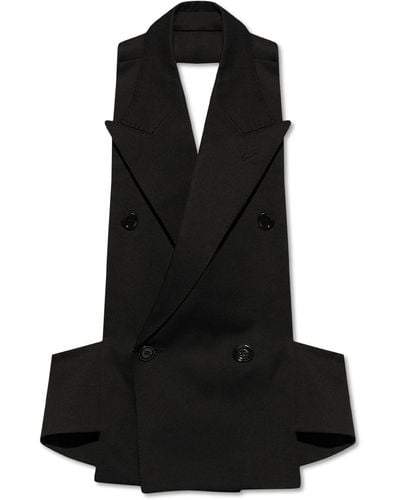 Dolce & Gabbana Vest With Open Back, - Black