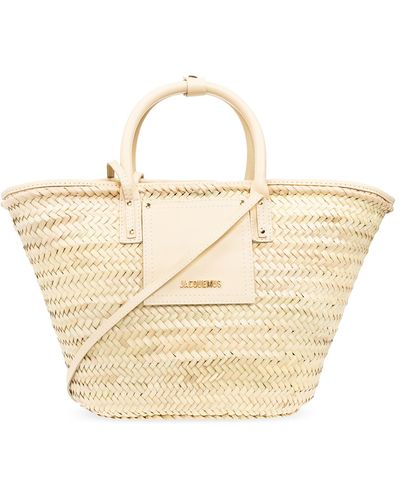 Jacquemus 'le Panier Soli' Shopper Bag, - Natural