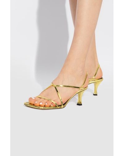 Proenza Schouler 'square Strappy' Heeled Sandals, - White