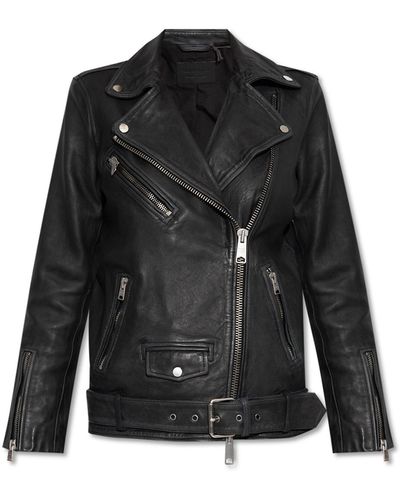 AllSaints ‘Billie’ Biker Jacket - Black