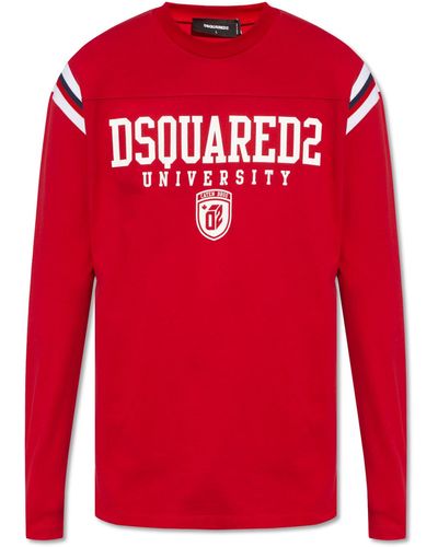 DSquared² T-shirt With Long Sleeves, - Red