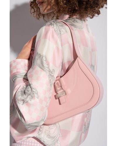 Versace 'small Greca Goddess' Shoulder Bag, - Pink