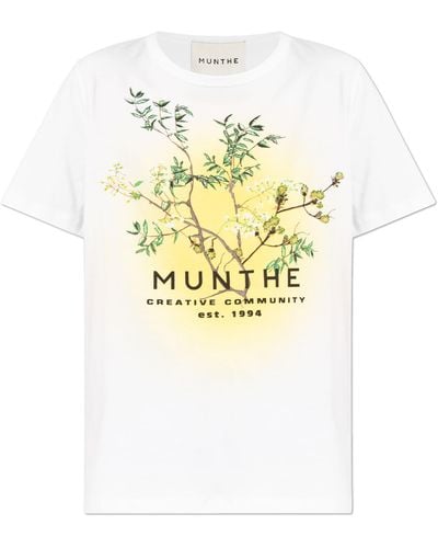 Munthe Printed T-shirt, - Metallic
