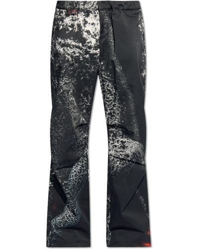 44 Label Group Patterned Trousers, - Black