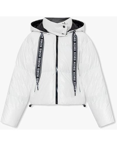 Ladies Michael Kors Shirt Padded Jacket Navy Size M  eBay
