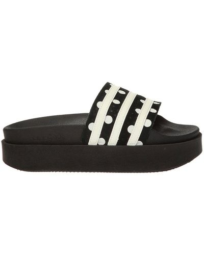 adidas Originals Adilette Bold Platform Slide Sandals - Black