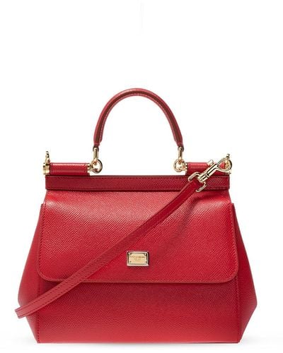 Dolce & Gabbana ‘Sicily’ Shoulder Bag - Red