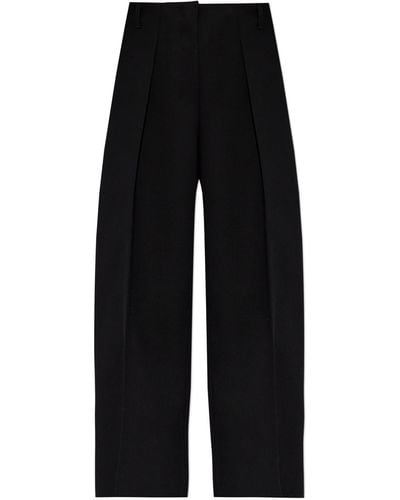 Jacquemus 'Ovalo' Pleated Trousers - Black