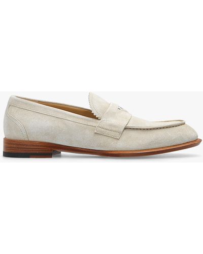 Alexander McQueen Suede Shoes With Logo - White