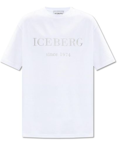 Iceberg Logo T-shirt, - White