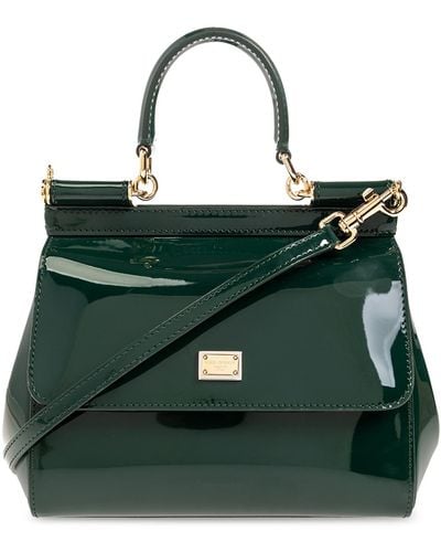 Dolce & Gabbana 'sicily Medium' Shoulder Bag, - Green