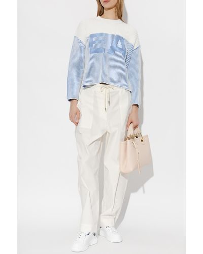 Emporio Armani Pants From The Sustainable Collection - White