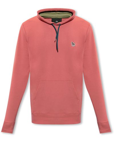 PS by Paul Smith Hoodie With Patch - Pink