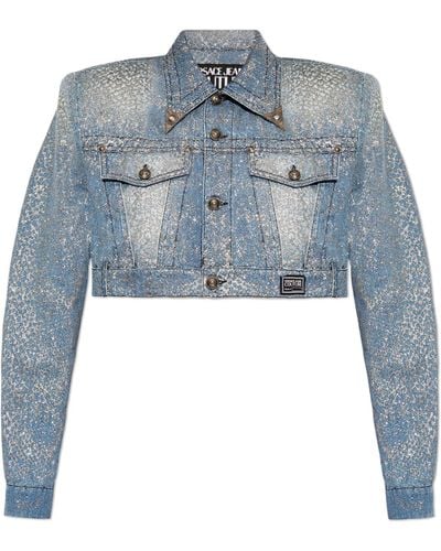 Versace Short Denim Jacket - Blue