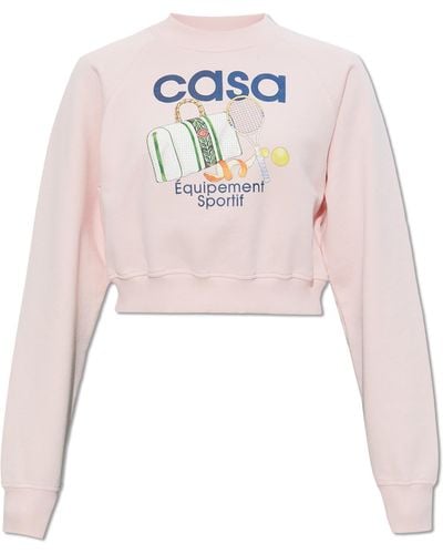 Casablancabrand Printed Sweatshirt - Pink