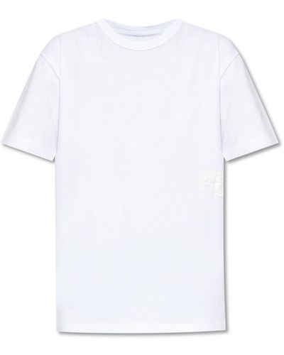 T By Alexander Wang T Alexander Wang T-shirt With Logo, - White