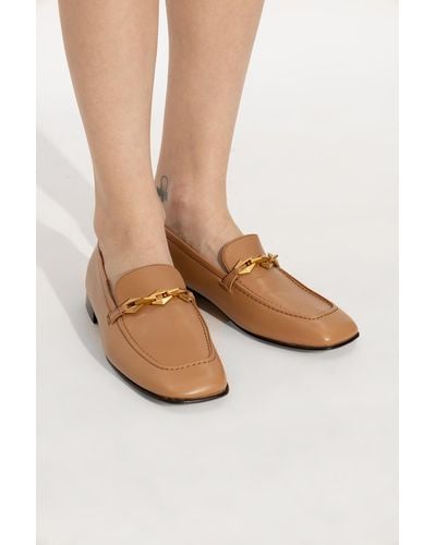 Jimmy Choo ‘Tilda’ Leather Loafers - Brown