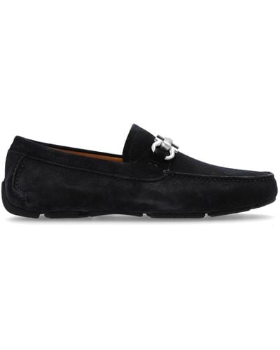 Ferragamo Leather Shoes 'parigi', - Black