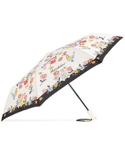 Moschino Umbrella With Logo, - Multicolour