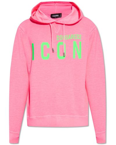 DSquared² Hoodie With Logo - Pink