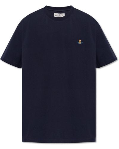 Vivienne Westwood T-shirt With Logo, - Blue