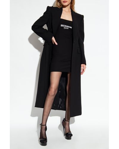 Dolce & Gabbana Wool Coat - Black